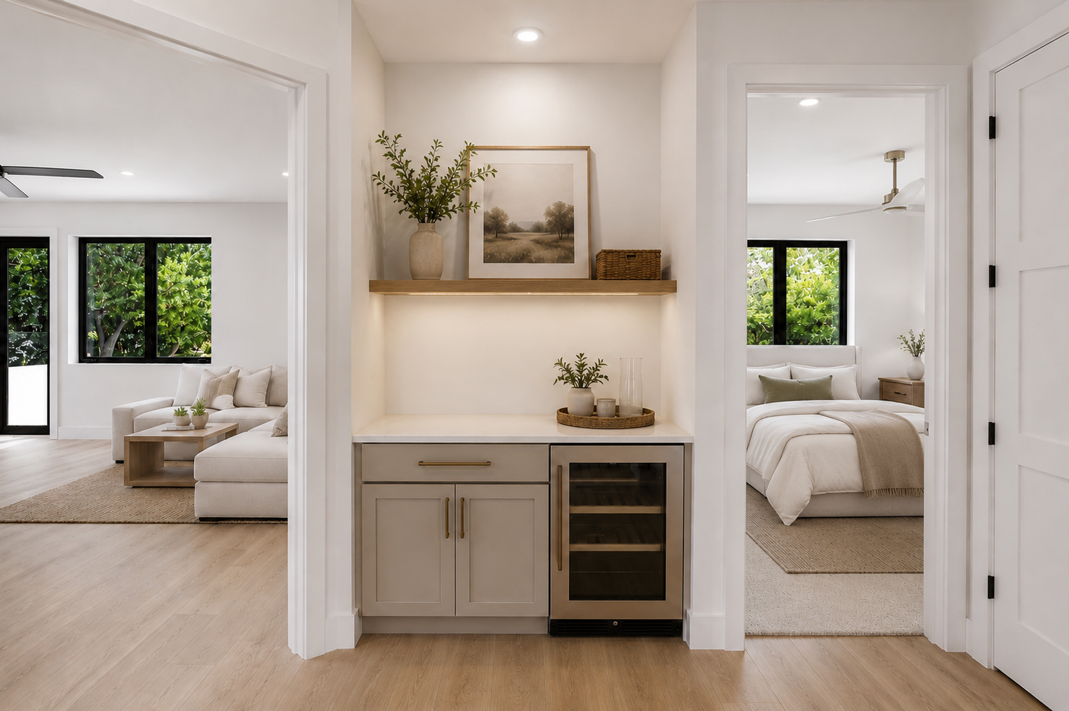 2242 Temple Street staged room